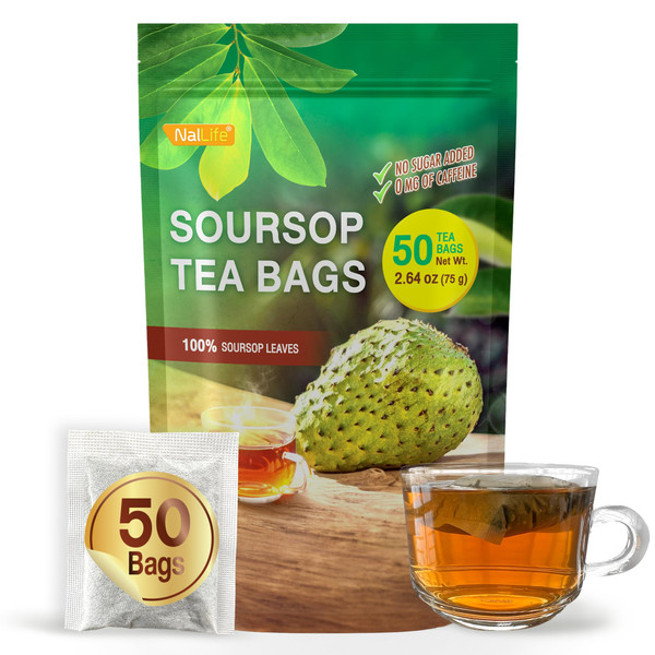 NalLife Soursop Leaves Tea - 50 Tea Bags Soursop Tea