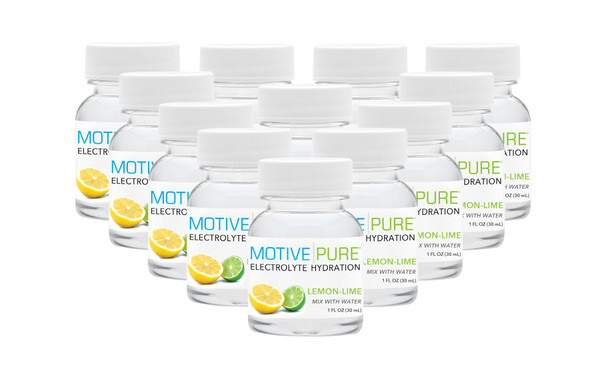 Motive Pure Liquid Electrolyte Hydration | Mixes easily with Water | No Stirring or Shaking Required | Hydration for Daily Wellness & Recovery | Naturally Flavored | 0 Sugar & 0 Calories | Made in USA