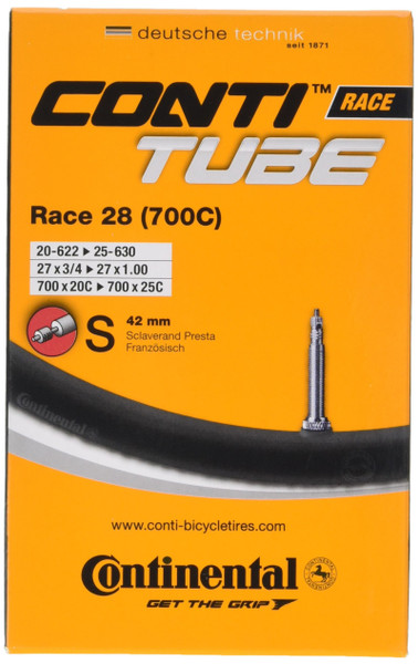 Continental Race 28 700 x 20-25c Bike Inner Tubes - Presta 42mm Valve (Pack of 5)