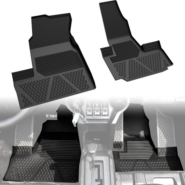 SAUTVS TPE Floor Mats for Honda Talon 1000 22-24, Front Row Floor Liners All Weather Protection Slush Mats for Honda Talon 1000R 1000X 1000X4 2022-2024 Accessories (2PCS)