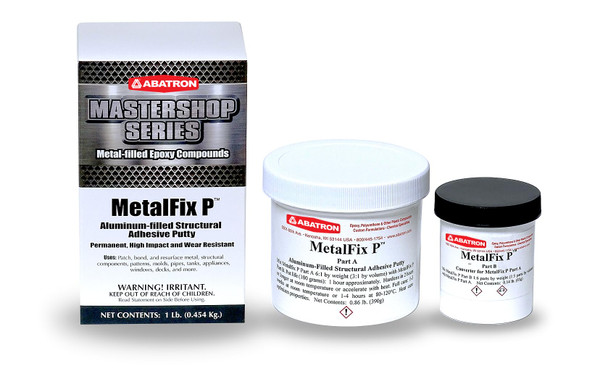 Abatron Metalfix P Metal Repair Kit - Aluminum-Filled - Epoxy Putty and Structural Adhesive - Gray