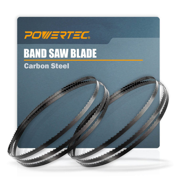 POWERTEC 59-1/4 Inch Bandsaw Blades Assortment for Woodworking, Band Saw Blades for Sears Craftsman, Ryobi, B&D, Protect and Tradesman 9" Band Saw, 2PK (13700)