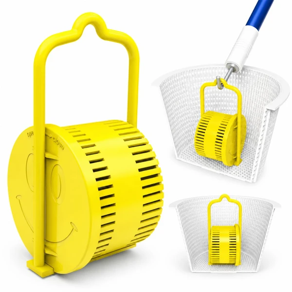 (Updated) The Skimmie Happy Tab: Chlorine Dispenser for Pool Skimmers – May Hold 1 or 2 (3" Chlorine Tabs) *Depending on Manufacture Production Variances – Durable Chlorine Holder