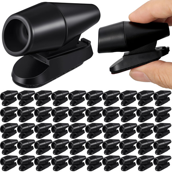 Frienda 50 Pieces Deer Whistles for Vehicles Avoids Collisions, Deer Whistles for Car, Horns for Vehicles Warning Devices with Waterproof Animal Alert for Car and Motorcycle (Black)