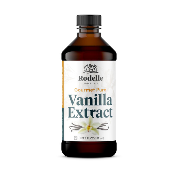 Rodelle Gourmet Pure Vanilla Extract, Baking & Cooking, Made in USA, 8 Fl Oz.