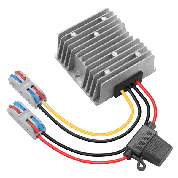 120W DC-DC Power Converter 20V-72V to 12V 10A, Waterproof Voltage Regulator for Car/Truck/Boats, Power Supply for CCTV, Audio System, Overload & Short Circuit Protection (IP67, 1-Year Warranty)