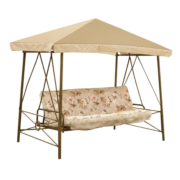 Garden Winds Durable 350 Replacement Canopy Top Compatible with Courtyard Creations Swing Models RUS472W-2007, RUS473S - Beige