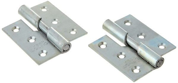 TIMCO Rising Butt Hinges Left Hand Steel Silver - 75 x 72