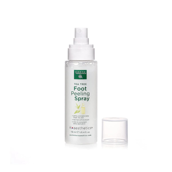 Earth Therapeutics Tea Tree Foot Peeling Spray – Convenient Spray for Buffing Away Calluses – Soothing Botanicals with Australian Tea Tree Oil – Exfoliate Dry Rough Skin