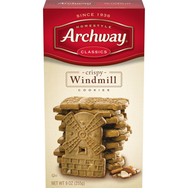 Archway Cookies, Crispy Windmill Cookies, 9 Oz Box