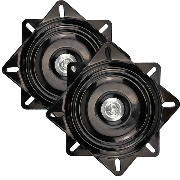 AeKeatDa 2 Pack 10 Inch Heavy Duty Bar Stool Swivel Plate Replacement 360 Degree Swivel Square Turntable Base 10 Inch Ball Bearing Swivel for Swivel Chairs, bar Chairs, Rotating Brackets and More