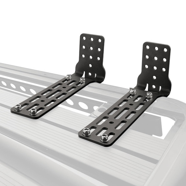 SanHima Pair Awning Mounting Brackets - Extended L-Brackets for Roof Rack Cross Bars Off-Road Awning Stable Installation, Suitable for San Hima Karlu Awning
