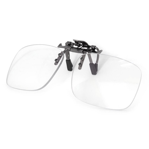 sTc Clip-on Flip Up Rimless Magnifying, Suitable for Reading Glasses, Clip onto Over Eyeglasses (+3.00)