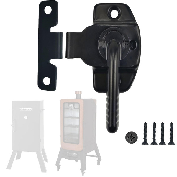 Smoker Door Latch for Pit Boss 1077, Replacement Parts Latch Kits for Pit Boss Pro Series II 4 / Pitboss PBV4PS2/10739 /Cuisinart/Masterbuilt Electric Smoker,pit boss pro series parts
