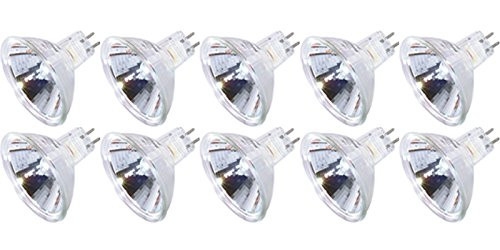KOR (Pack of 10) MR16/FL - Flood- 12V - MR16 - GU5.3 Bi-Pin Base - Light Bulb with Clear Lens Cover - MR16 (20)