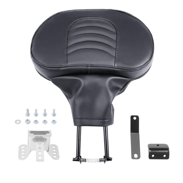Adjustable Rider Backrest, Detachable Plug-in Driver Backrest Pad with Mounting Kit For Harley Touring CVO Electra Glide Road Glide Road King Street Glide 2009-2025