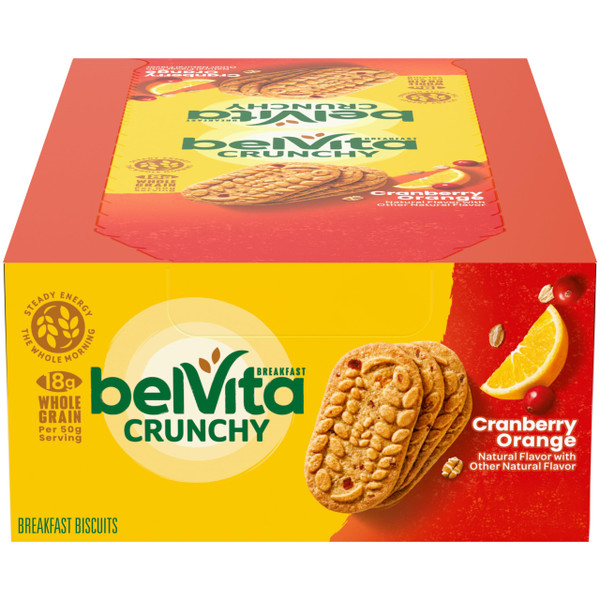 belVita Breakfast Bars Biscuits, Cranberry Orange, 8 Packs (4 Biscuits Per Pack) belVita Breakfast Bars Biscuits, Cranberry Orange, 8 Packs (4 Biscuits Per Pack)