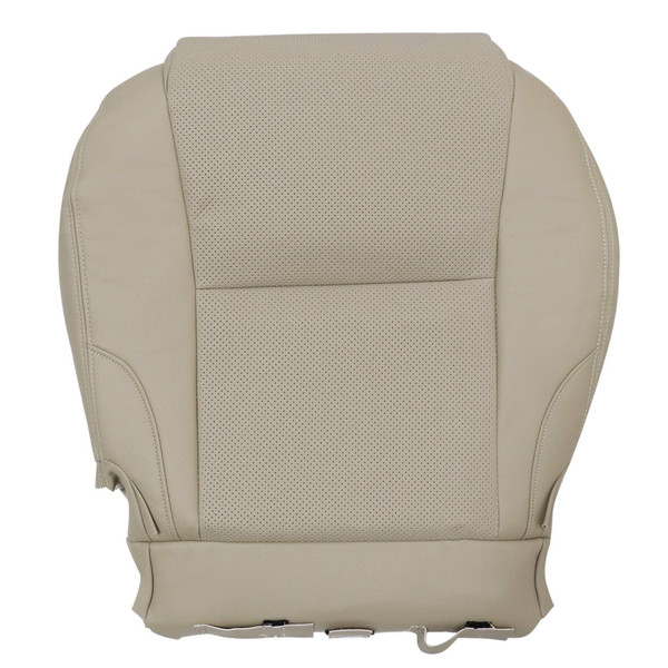 Priprilod Tan Perforated Leather Driver Side Bottom Seat Cover Compatible with Lexus IS250 IS350 2006 2007 2008 2009 2010 2011 2012 2013