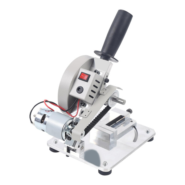 RocoReny 4" Mini Table Saw, Cutting Machine Small Chop Saw Height Adjustable and Low Noise 0-45°, 9000r/Min 110V for Soft Metal, Iron Sheet, Wood, Aluminum Alloy