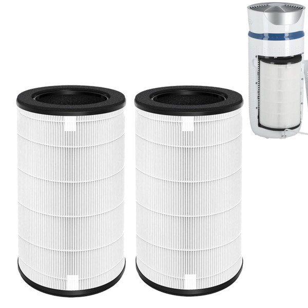 Ketofa 2 Pack AP-T45 AP-T40FL Replacement Filter Compatible with 1461901 Homedics Total Clean 5 in 1 Purifier, AP-T45, AP-T45WT, AP-T45-BK, AP-T40, AP-T40FL, AP-T40WT, AP-T40WTAR