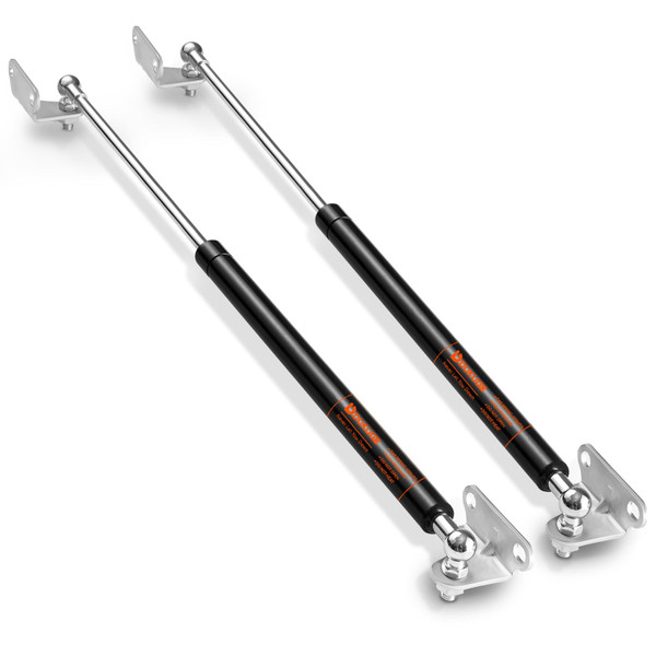 Dukuge Heavy Duty Gas Struts 25 inch 100lbs for Heavy Lid (80-110lb), RV Queen Bed Gas Shocks Spring Lift Strut Kit 25in with Mounting Brackets for DIY, Set of 2