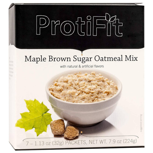 Ideal Protein Maple Brown Sugar Organic Oatmeal, 15g Protein, Bariatric Surgery Must Haves, Gluten Free Oats, Keto, PROTIFIT Ideal Protein Maple Brown Sugar Organic Oatmeal, 15g Protein, Bariatric Surgery Must Haves, Gluten Free Oats, Keto, PROTIFIT