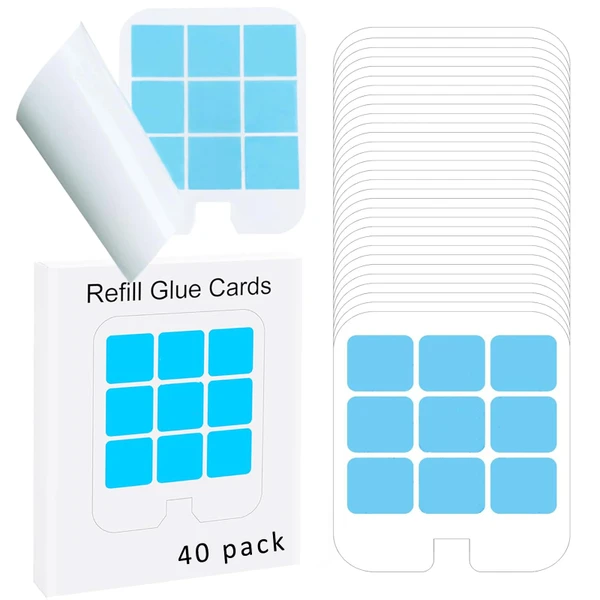 40 Pack Refill Glue Cards Compatible with Safer Home Fly Trap Refill,Applicable to SH502、SH503、23005-06 and DT3005W、DT3005W-DS3, Flying Insect Trap Refill Replacement