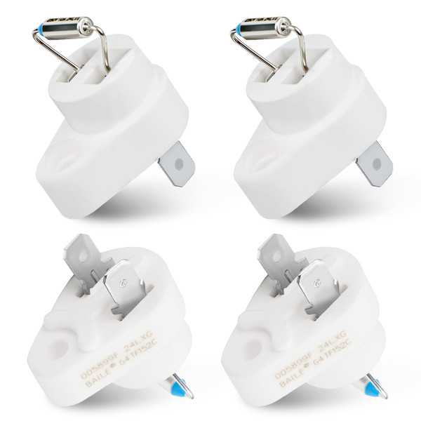 4 Pcs Thermal Cut Off Fuse 152°C Compatible with Raypak 005899F Zodiac R0012200 Pool Heater Rollout Switch Replacement Kit, Swimming Pool and Spa Heater Parts Plug Fuse Thermal Fuse Link Accessories