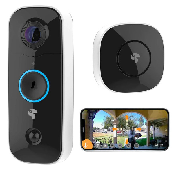 TOUCAN Wireless Doorbell Chime, 80 Feet Range with 6 Melodies, Pair up-to 10 Chimes per Door Bell, ONLY Works Wireless Video Doorbells