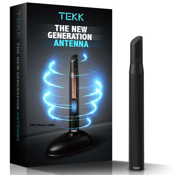 Tekk Short Antenna Compatible with 2010-2026 GMC Sierra 1500 & Chevy Silverado 1500 / Designed for Optimized FM/AM Reception / 4.8 Inches