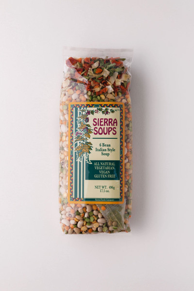 Sierra Soups 6 Bean Italian Style Soup 17.5 ounce bags (Pack of 6)