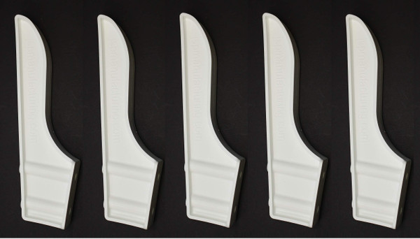 JSP Manufacturing Black or White Dock Piling Line Holder Hook - Store Your Dock Lines/Ropes (5, White)