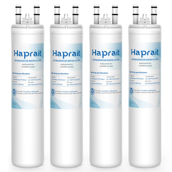 HP005 Replacement for Frigidaire ULTRAWF, Pure Source Ultra, Kenmore 9999, 469999, 46-9999, A0094E28261 Water and Ice, Height 11 inches, 4 Count