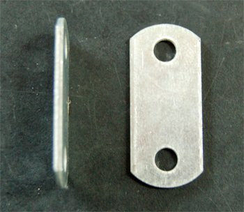 Flat ( 0" ) Depth --- Offset Mounting Canvas Z Clips for Picture Framing -- #6 X 3/8" Pan-Head Screws Included -- P