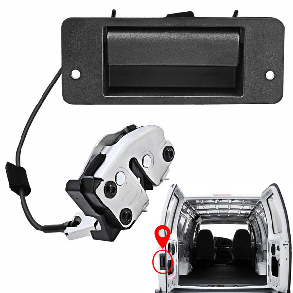Rear Cargo Door Latch with Handle Left Driver Side