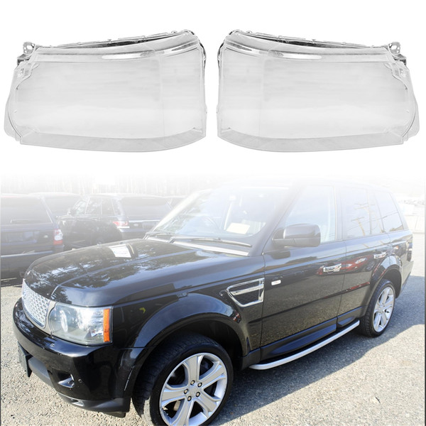 GXYWADY Headlights Pair of Lens Cover Lampshade Replacement for Land Rover Range Rover Sport 2010-2013 Left and Right Side (Passenger and Driver Side)