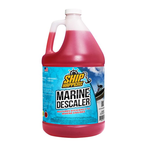 Mainstream Marine Descaler Solution, Multi-Purpose Descaling Solvent, Bio-Growth, Marine Boat Engine Flush and A/C Systems, 1 Gallon