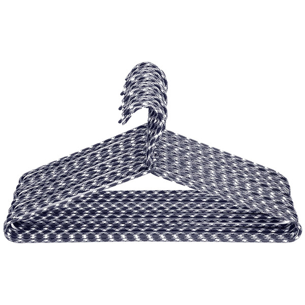 Rethink Your Room Clothes Hangers 60 Pack – Space Saving Fabric & Metal Hangers, Non-Slip Pant & Coat Hangers, Room Essentials, Closet, Durable Wardrobe Storage for Shirts, Suits & Pants – Grey/White