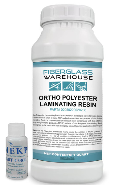 Fiberglass Warehouse Polyester Laminating Resin, Quart Kit