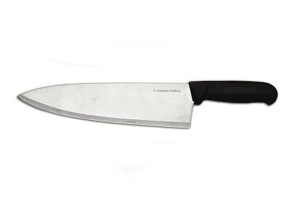 10" Columbia Cutlery Commercial Chef/Cook Knife - Black Fibrox Handle - Razor Sharp and Dishwasher Friendly (10" Black Chef)