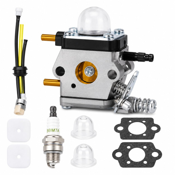 hiSpkNix Carburetor Compatible with Mantis Tiller 7222 7222E 7222M 7225 7230 7920 7924 7234 7240 Echo HC-1500 TC-210 ZAMA C1U-K54A C1U-K82 C1U-K54 2-Cycle Cultivator