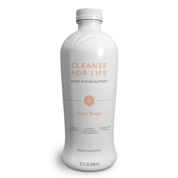 Isagenix Cleanse for Life - Detox System Support with Vitamins & Minerals - Support Healthy Metabolism with Antioxidant Supplement - Gluten & Soy Free Cleanse Drink - Peach Mango, 32 Oz