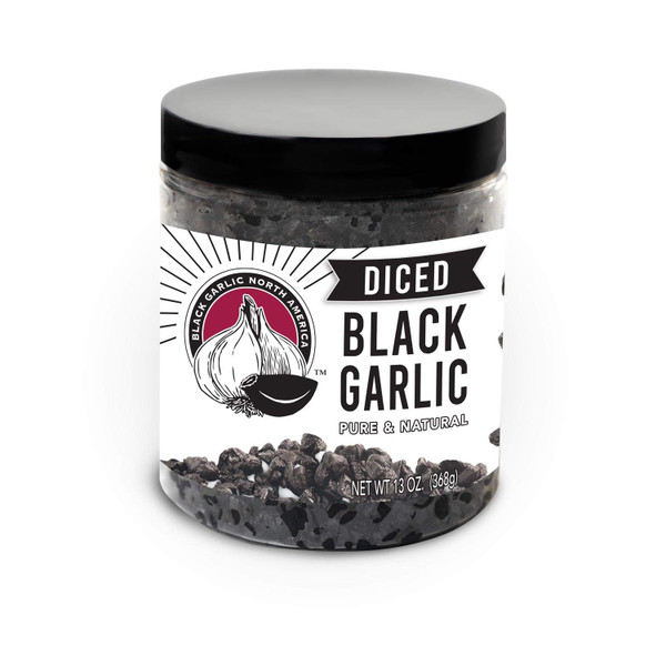 Diced Black Garlic Cloves - 13oz - Kosher Certified