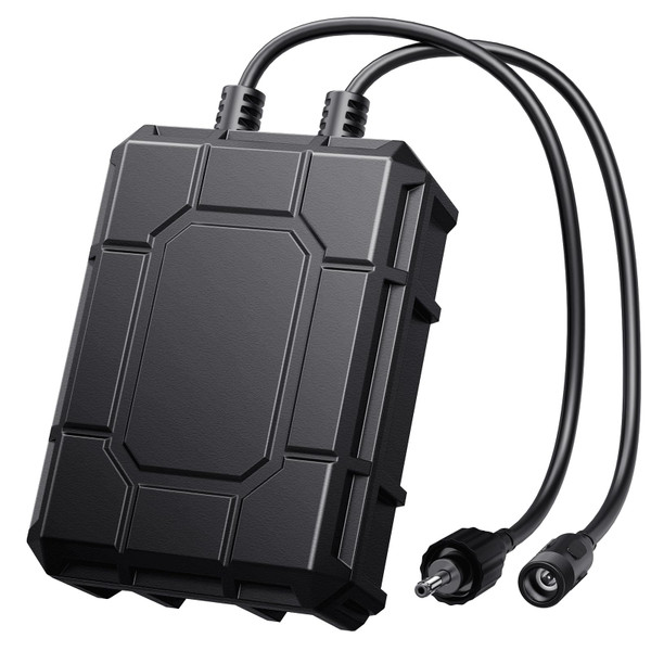POPOSOAP 1800mAh Battery Backup for Solar Fountain Pump, 7.4V-8.4V Battery Backup for 6W/6.5W/8W Water Fountain Pump Kit(Not Included Solar Fountain)