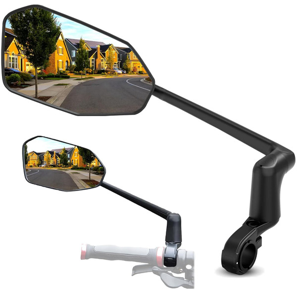 Xnito Handlebar Bike Mirror 1-Pcs, Large HD Field Of Vision, Aluminum Alloy Bike Mirror Handlebar Mount, Adjustable and Rotatable, Anti-shake Bicycle Rear View Mirror, Ebike accessories (Left) Xnito Handlebar Bike Mirror 1-Pcs, Large HD Field Of Vision, Aluminum Alloy Bike Mirror Handlebar Mount, Adjustable and Rotatable, Anti-shake Bicycle Rear View Mirror, Ebike accessories (Left)