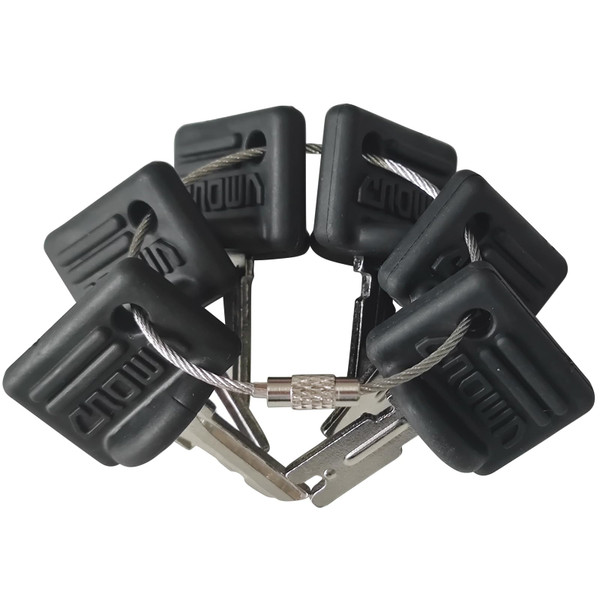 GAOHOU 6Pcs Forklift Ignition Keys Crown Ignition Key #107151-001& #107151-002 Compatible for Crown Clark Hyster Gradall JLG CAT Pollak Skytrak Yale Electric Pallet Truck Forklifts