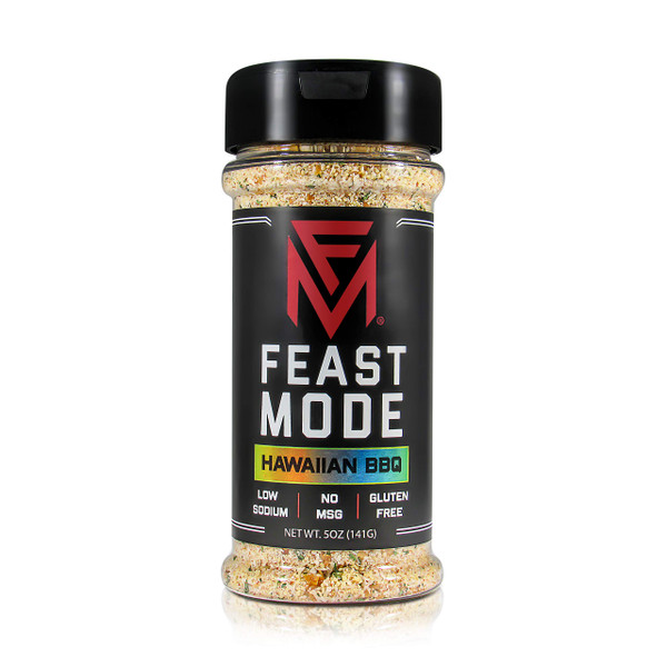 Hawaiian BBQ - Feast Mode Flavors - Low Sodium, No MSG, Gluten Free, All Natural, Meal Prep Seasoning, Healthy, Honey Powder, Fruit Blend, Coconut