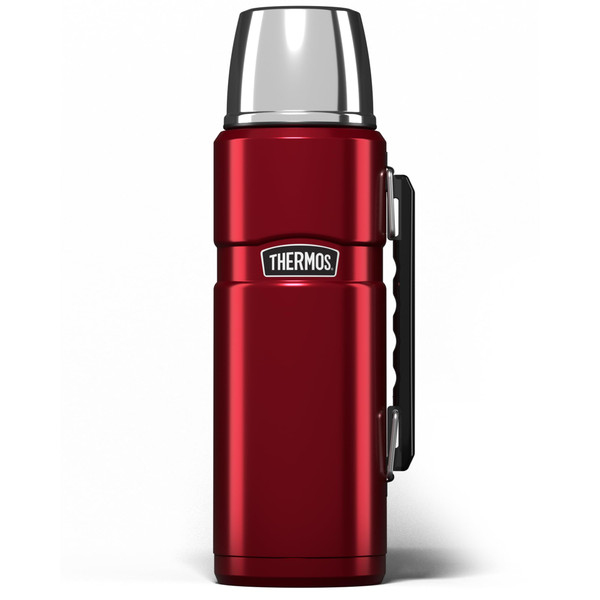 Thermos Stainless King Flask, Cranberry Red, 1.2 L 184803, Picnic Bottle