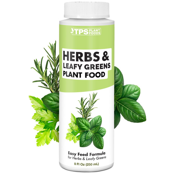 Herb Plant Food – Liquid Fertilizer for All Edible Herbs, Supports Faster Growth, Lush Leaves & Better Flavor, 8 oz