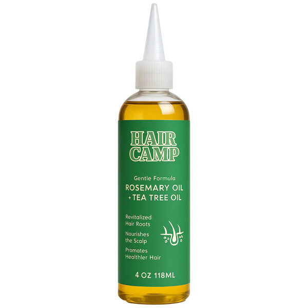 Rosemary Oil for Hair Growth, with Black Seed Extract + Rosemary, Infused with Tea Tree Oil for Strengthening, Soothing, Moisturizing & Healthier Hair, 120ml (1)